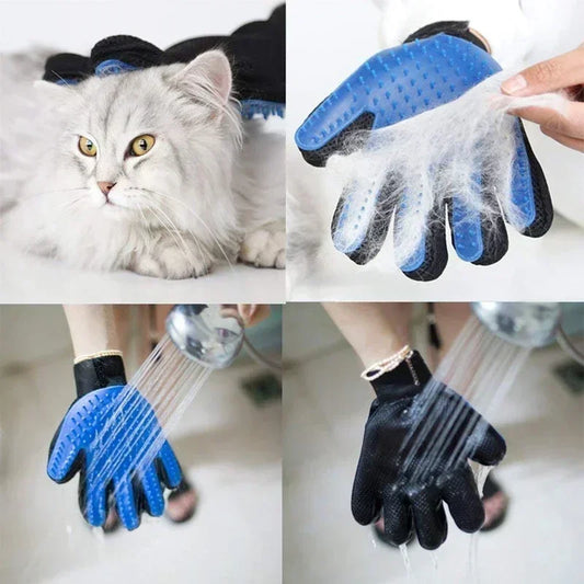 1Pc Pet Cat and Dog Grooming Cleaning Brush Gloves, Depilatory Gloves, Animal Bathing, Dog Comb Effective Removal Back Massage