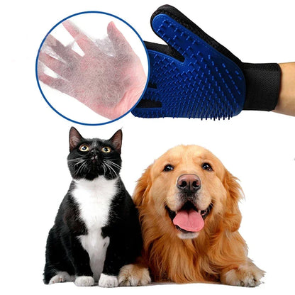1Pc Pet Cat and Dog Grooming Cleaning Brush Gloves, Depilatory Gloves, Animal Bathing, Dog Comb Effective Removal Back Massage