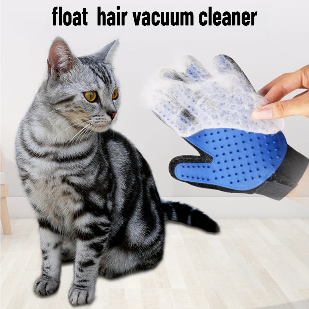 1Pc Pet Cat and Dog Grooming Cleaning Brush Gloves, Depilatory Gloves, Animal Bathing, Dog Comb Effective Removal Back Massage